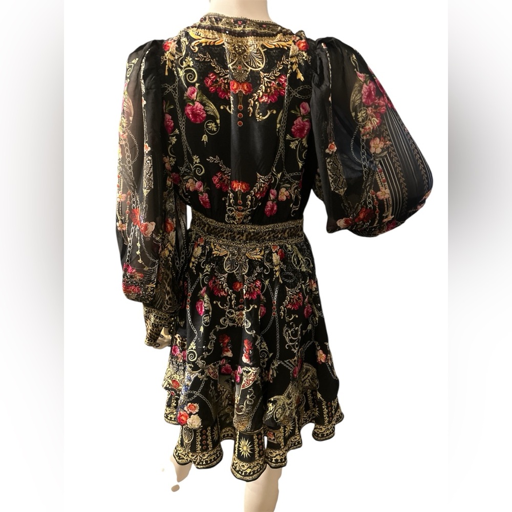Camilla Black and Gold Button Front Frill
Dress
Gothic Goddess - Picture 8 of 16